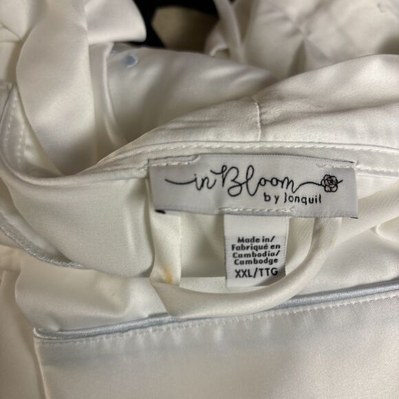 IN BLOOM BY JONQUIL ~ The Bride Satin Wrap Robe Size XXL - Picture 7 of 7